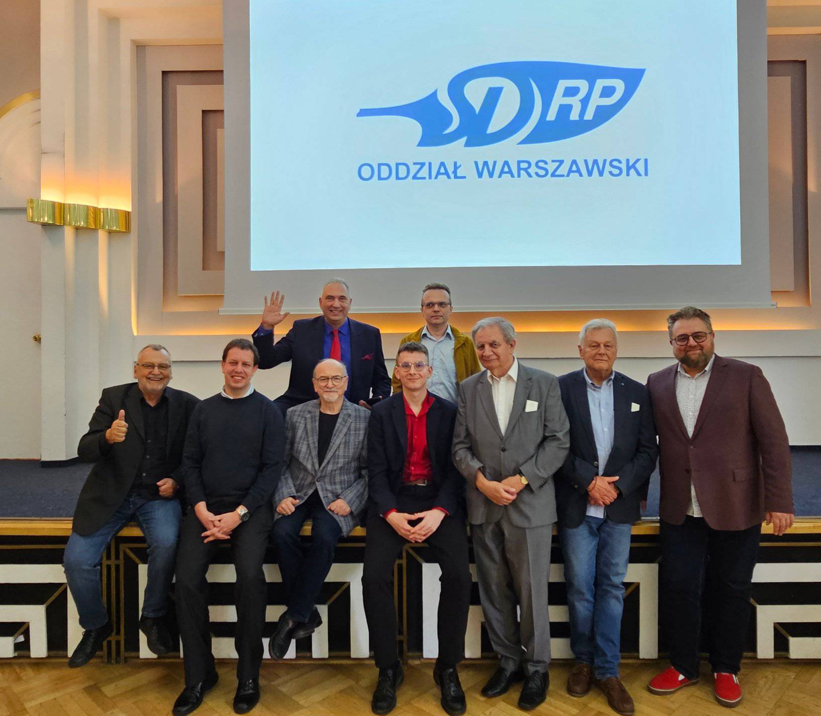 Członkowie Oddziału Warszawskiego SDRP podczas spotkania